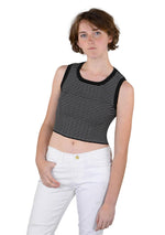 Socal Look Women’s Ribbed Knit Sleeveless Crop Tank Top