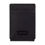 Levi's Men's RFID Magnetic Front Pocket Card Case  Slim Wallet Black