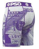 PSD Men's C-Note Purple Boxer Briefs - Breathable and Supportive Underwear