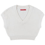 Socal Look Women's Sleeveless V-Neck Crop Top in Stretchable Viscose