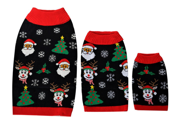 Socallook Christmas Sweater for Dog Holiday Xmas Dog Sweaters Pet Clothes for Dog and Cat