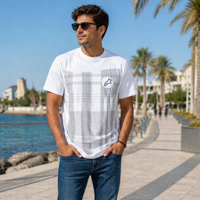 Alpinestars T-Shirt - Men's Casual Tee for Everyday Wear White (White)