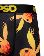 PSD Men's Playboy Flames Boxer Briefs Multi Color
