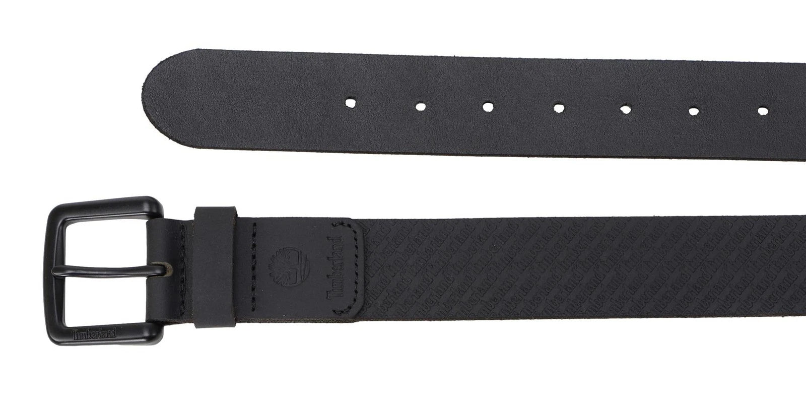 Timberland Men's 1.49 Inches Wide Genuine Leather Repeat Logo Belt