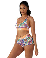 PSD Women's Playboy Geo Sports Bra Multicolor