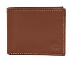 Timberland Men's Genuine Leather Bifold Passcase Wallet with Flip ID Pocket