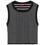Socal Look Women’s Ribbed Knit Sleeveless Crop Tank Top
