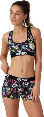 PSD Womens Sports Bra PPG Comic Multi