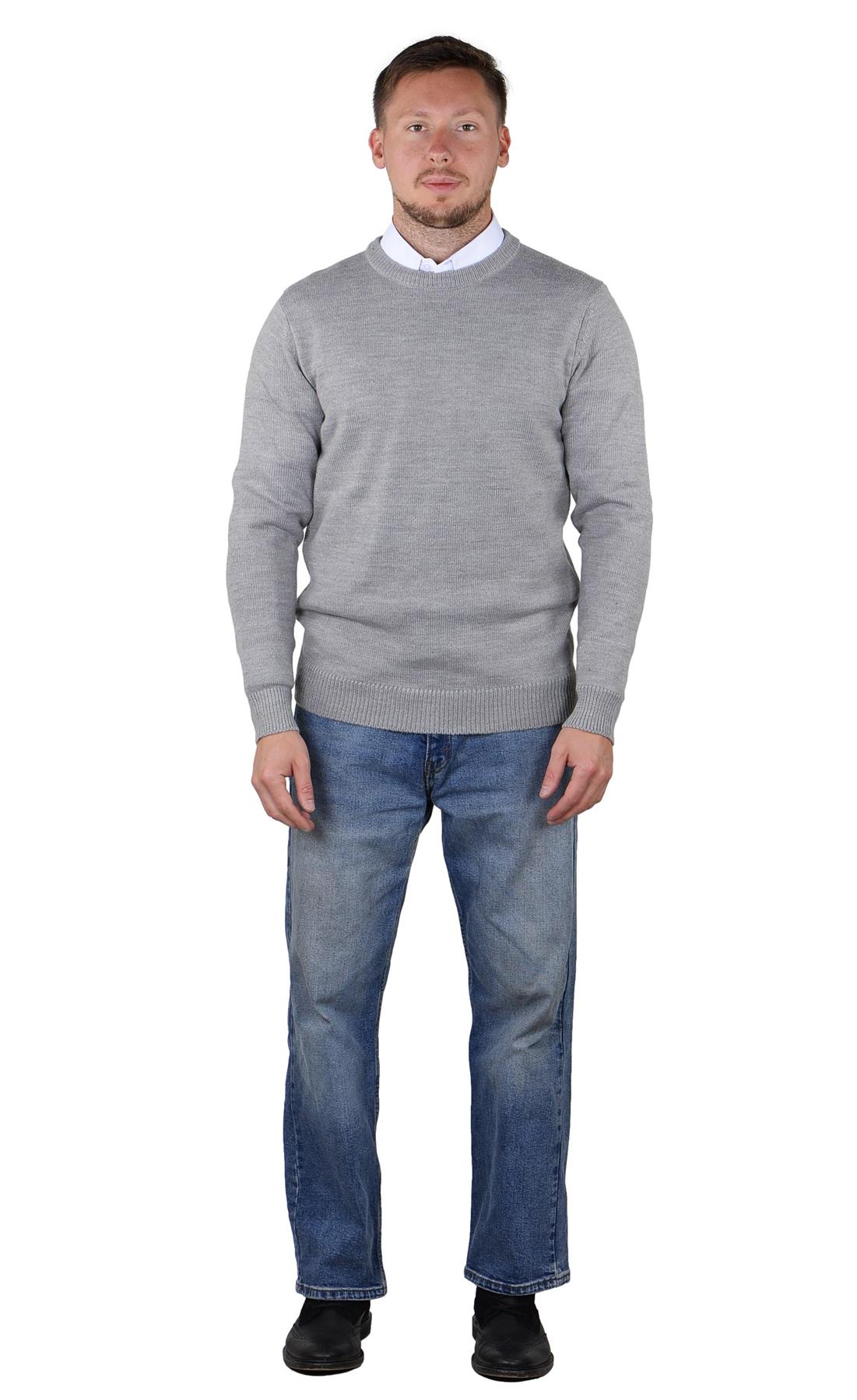 Socal Look Men's Sweater Crew Neck Long Sleeve Acrylic Pullover