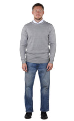 Socal Look Men's Sweater Crew Neck Long Sleeve Acrylic Pullover