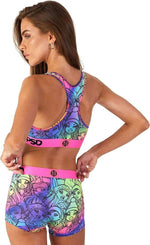 PSD Women's Bratz Rainbow Sports Bra Multicolor
