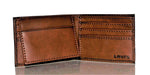 Levi's Men's RFID Bifold Leather Wallet Slim Classic Billfold