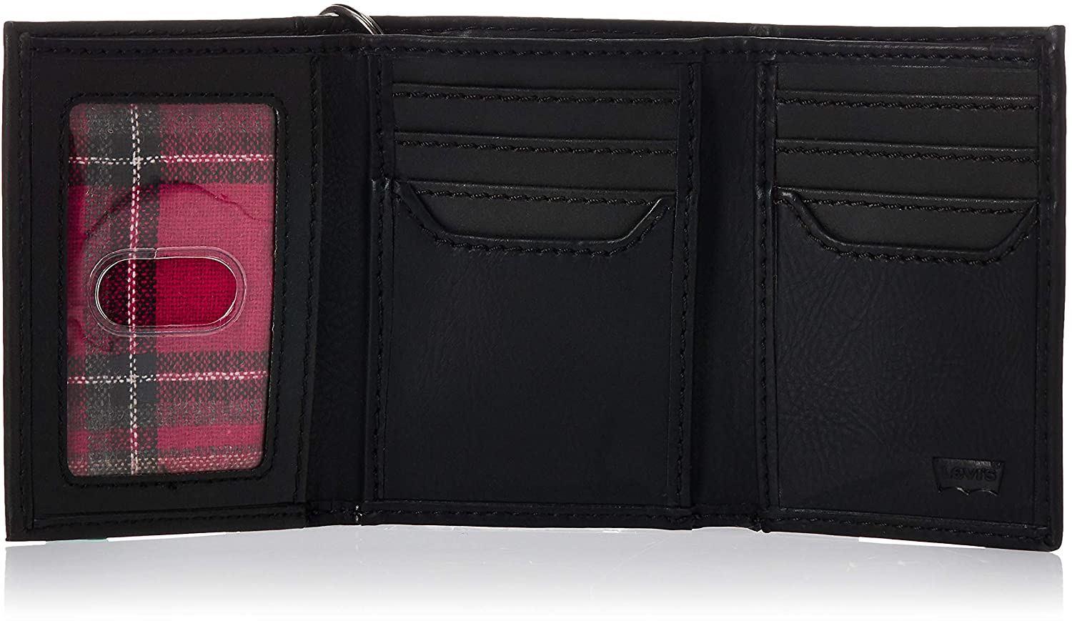 Levi's Men's RFID Trifold Leather Wallet -Slim Classic Billfold