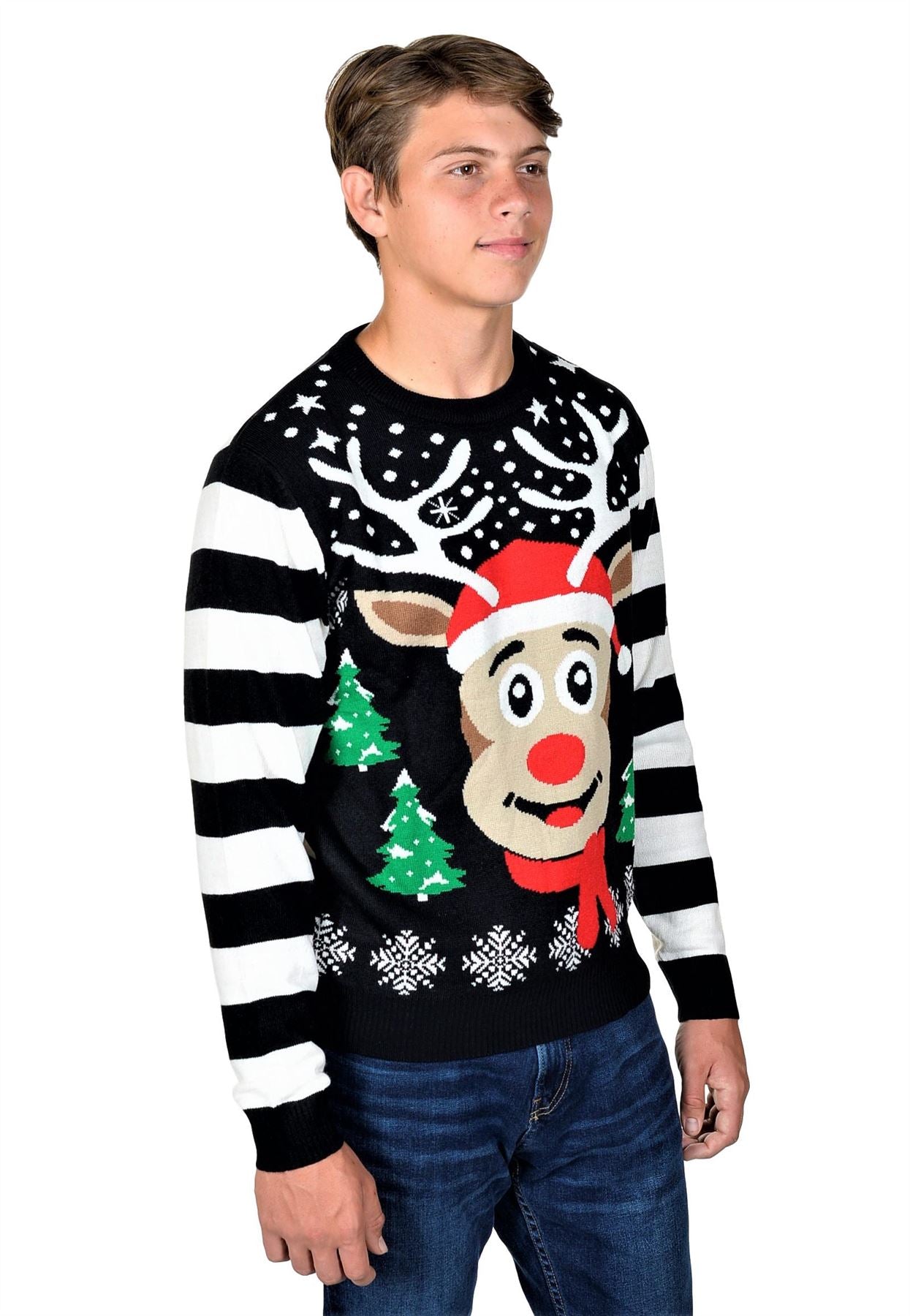 Kesis Women's Ugly Christmas Sweater, Long Sleeve Crew Neck Acrylic Holiday Pullover