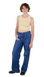 Socal Look Women’s Ribbed Knit Sleeveless Crop Tank Top