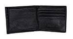 Size  one size Men's Bifold Wallet with Flip-Out ID and Metal Logo