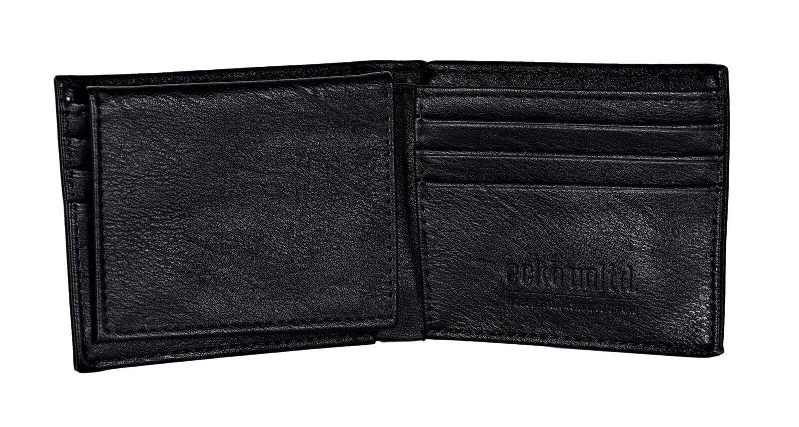 Size  one size Men's Bifold Wallet with Flip-Out ID and Metal Logo