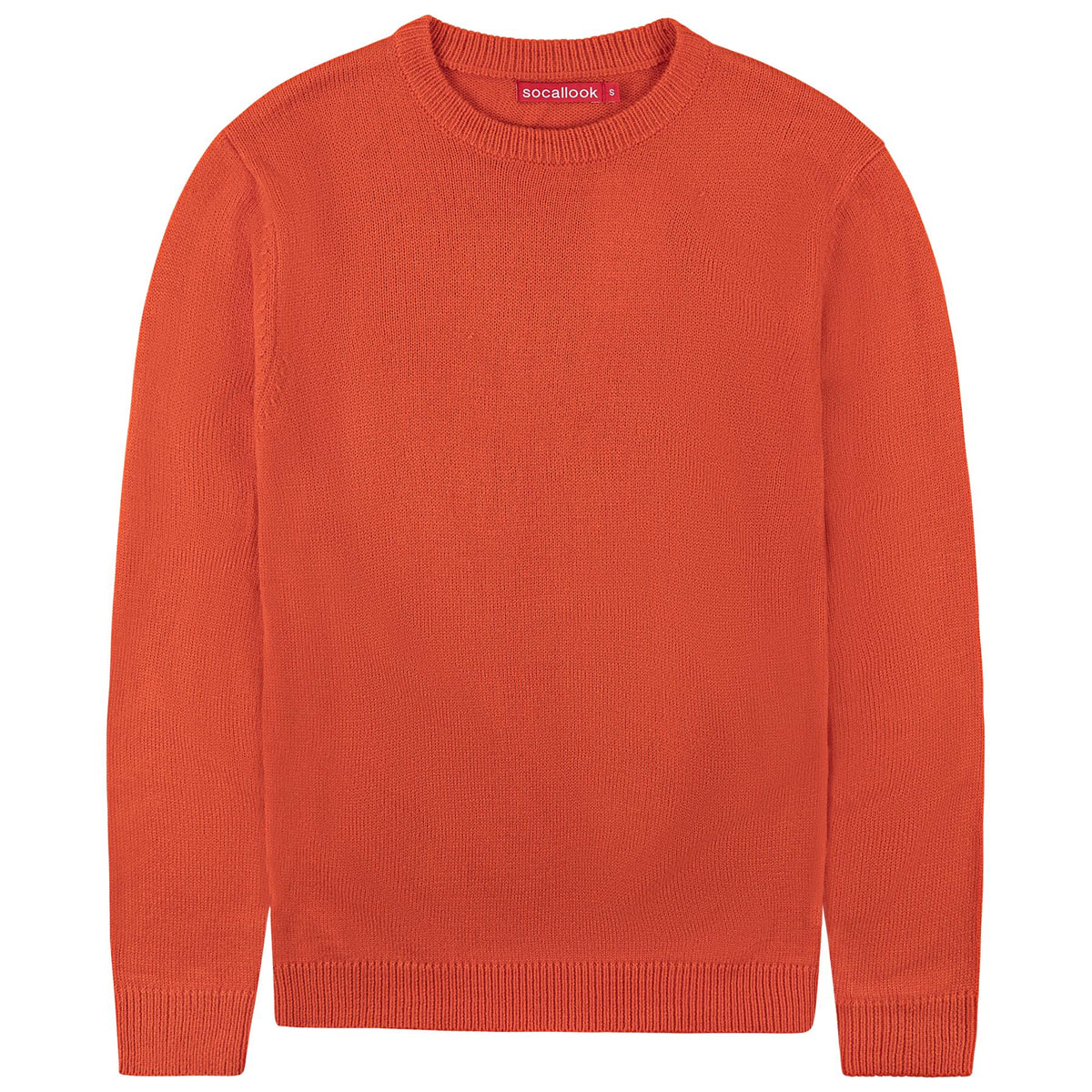 Socal Look Men's Sweater Crew Neck Long Sleeve Acrylic Pullover