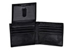 Size  one size Men's Bifold Wallet with Flip-Out ID and Metal Logo