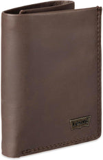 Levi's Men's RFID Trifold Leather Wallet -Slim Classic Billfold