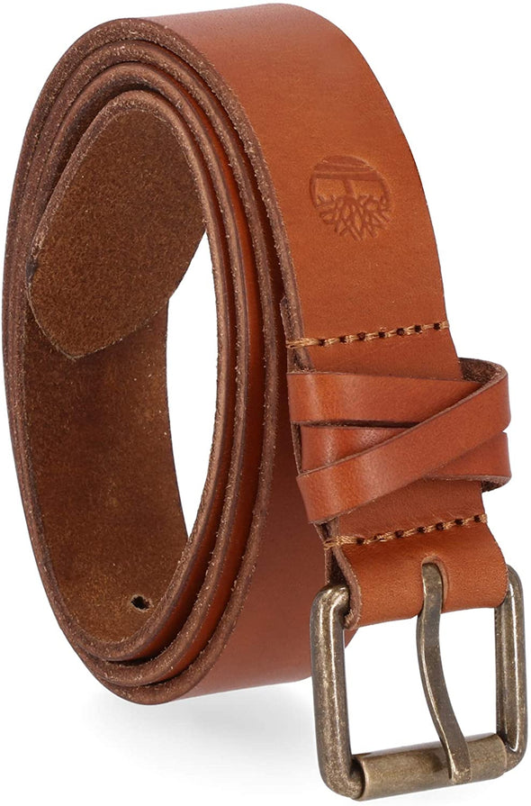 Timberland Women's Casual Leather Belt 30MM Criss Cross