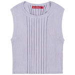 Socal Look Women’s Ribbed Knit Sleeveless Crop Tank Top