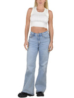 Socal Look Women’s Ribbed Knit Sleeveless Crop Tank Top