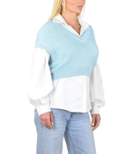 Socal Look Women's Sleeveless V-Neck Crop Top in Stretchable Viscose