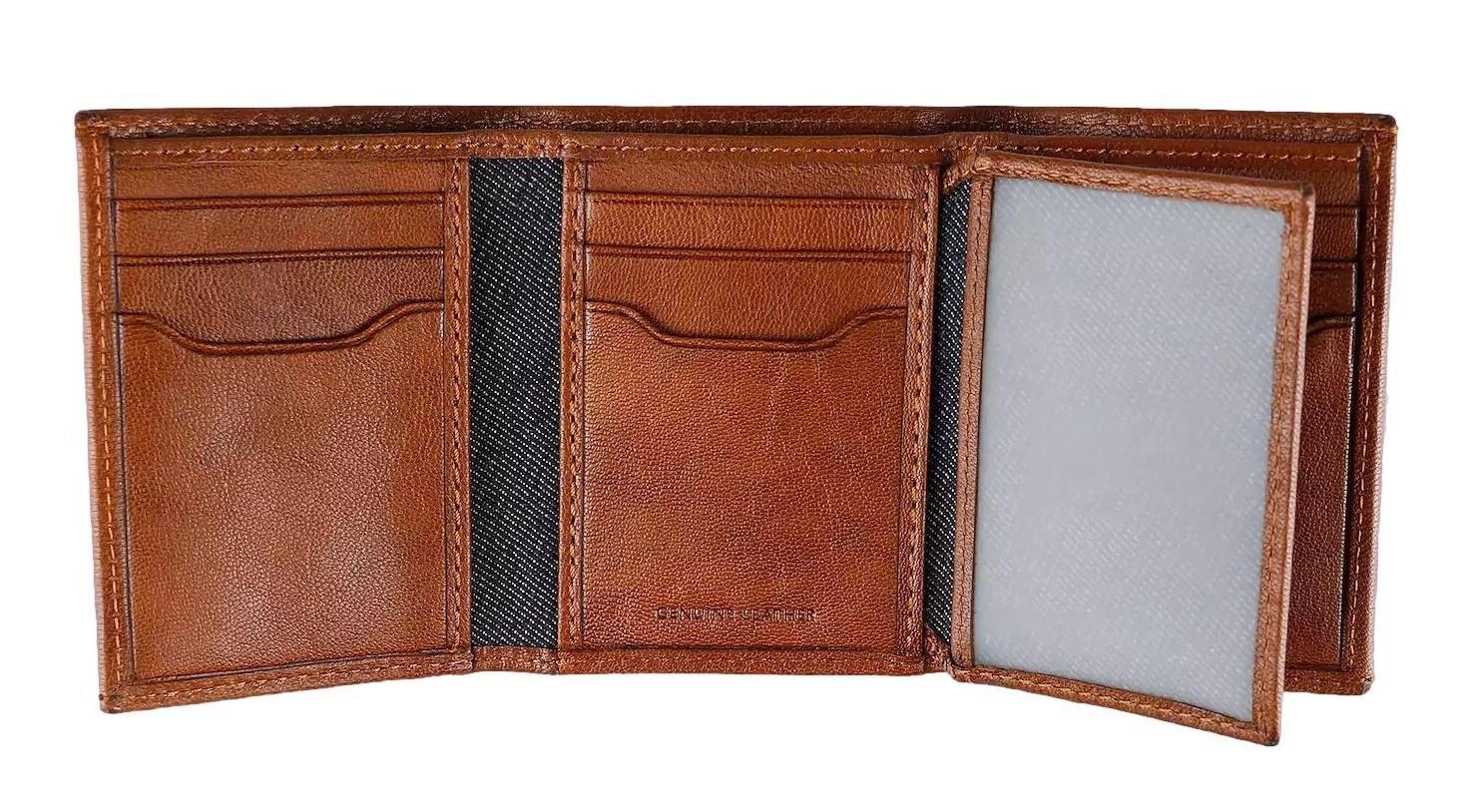 Levi's Men's RFID Trifold Leather Wallet -Slim Classic Billfold