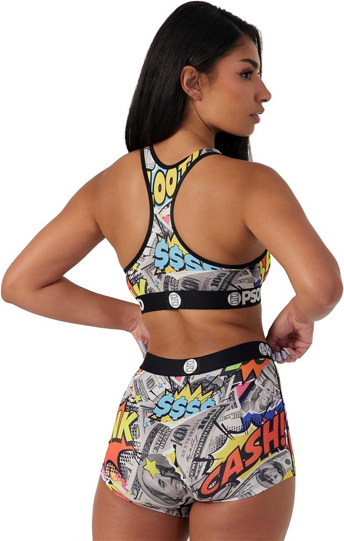PSD Women's Money Strip Sports Bra Multicolor