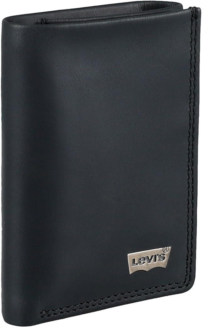 Levi's Men's RFID Trifold Leather Wallet -Slim Classic Billfold