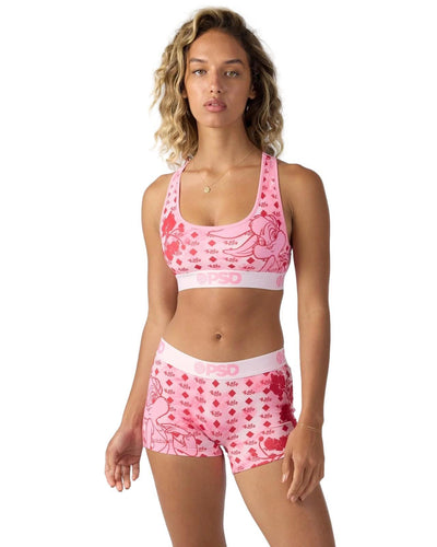 PSD Women Sports Bra Lola Lux- Racerback, Breathable Microfiber Fabric