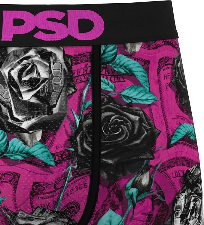 PSD Men's Rose Noir Boxer Briefs - Breathable and Supportive Underwear