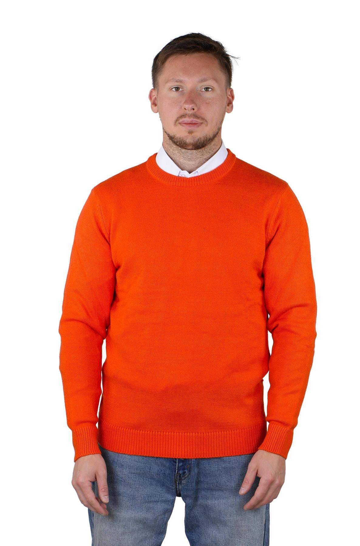 Socal Look Men's Sweater Crew Neck Long Sleeve Acrylic Pullover