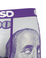 PSD Men's C-Note Purple Boxer Briefs - Breathable and Supportive Underwear
