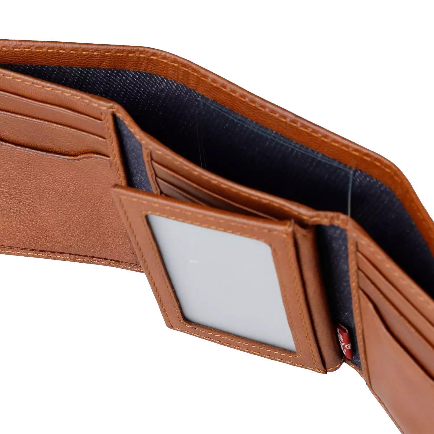 Levi's Men's RFID Trifold Leather Wallet -Slim Classic Billfold