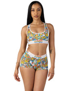 PSD Women Boy Shorts - RB Rainbow Twist Full Coverage Stretch Underwear
