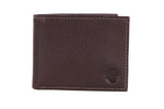 Timberland Men's Genuine Leather Bifold Passcase Wallet with Flip ID Pocket
