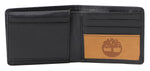 Timberland Men's Genuine Leather Bifold Passcase Wallet with Flip ID Pocket