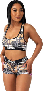 PSD Womens Boyshorts Tartan Lux Trip Multi