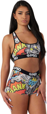 PSD Women's Money Strip Sports Bra Multicolor