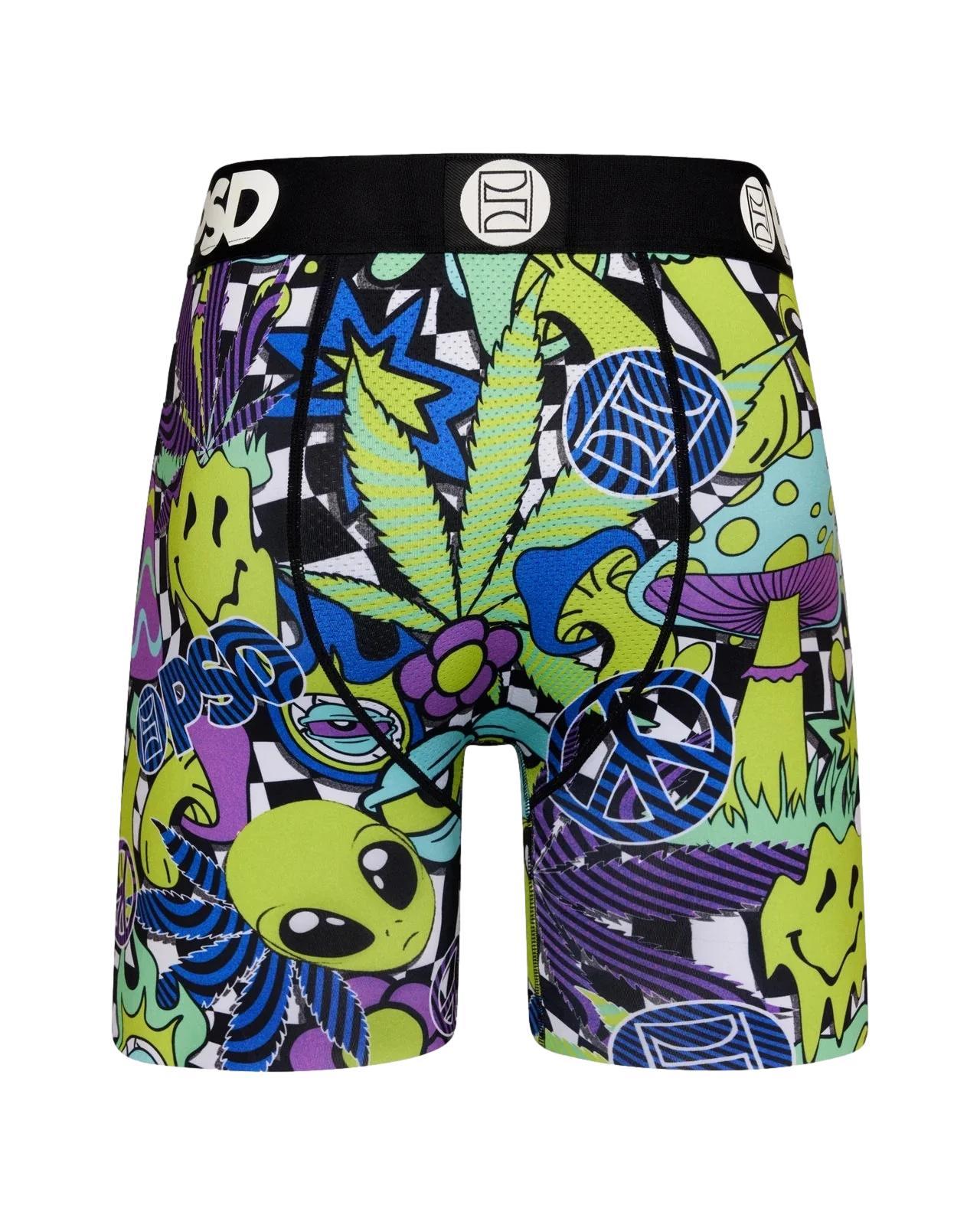PSD Men's Psychotropic Boxer Briefs Multi Color