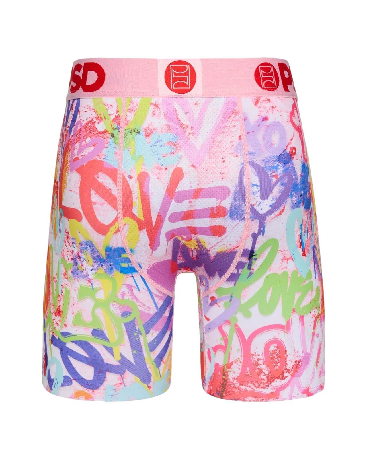 PSD Men's Street Love Boxer Briefs Multi Color