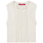 Socal Look Women's Sleeveless Crew Neck Sweater Top in Stretchable Viscose Blend