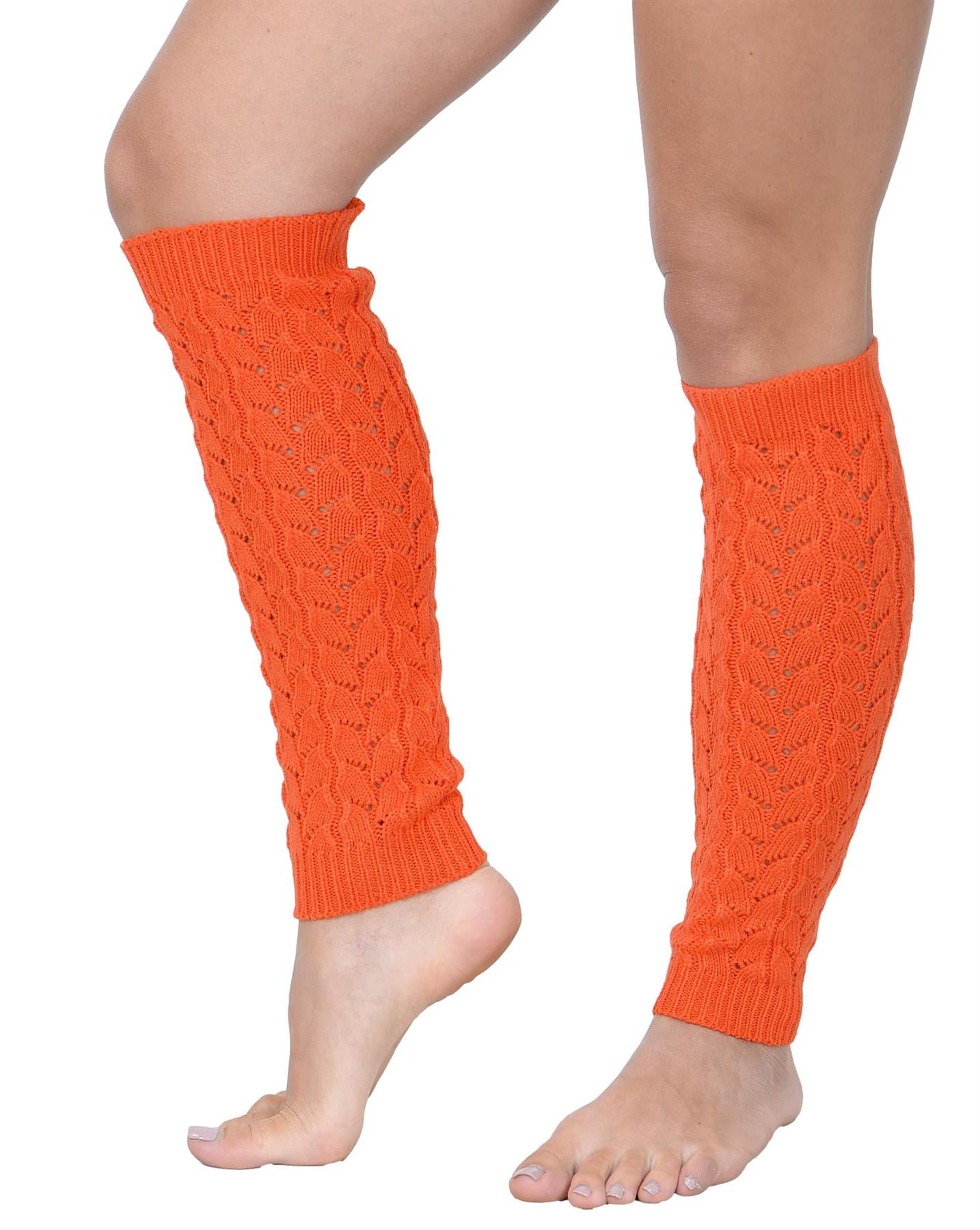 KESIS Women's Cable Knit Leg Warmers Knitted Crochet Long Socks