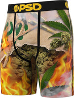 PSD Men's Burn Em Up Boxer Briefs - Breathable and Supportive Underwear