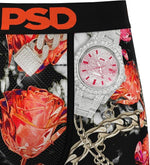 PSD Men's Orange Ice Boxer Briefs - Breathable and Supportive Underwear