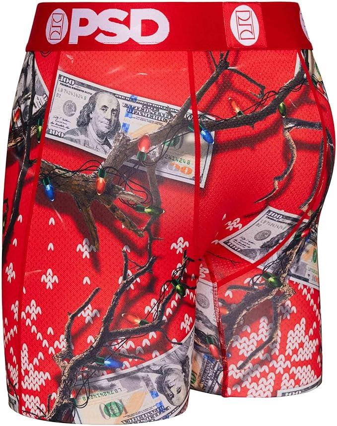 PSD Men's Christmas Tree Boxer Briefs Multi Color