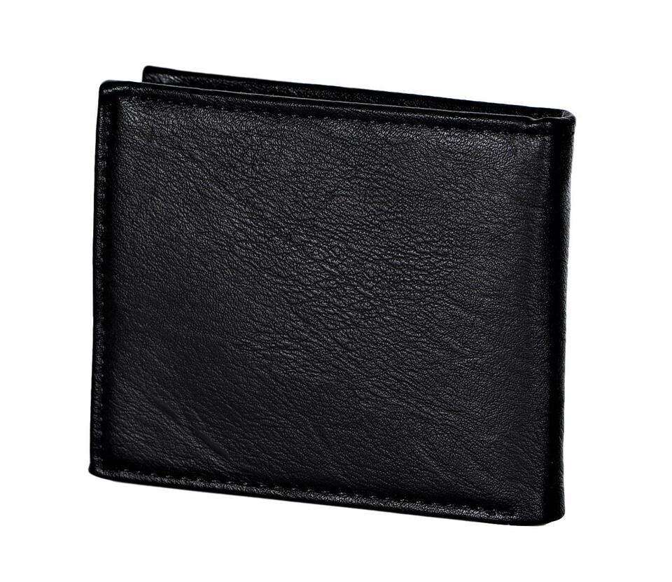 Size  one size Men's Bifold Wallet with Flip-Out ID and Metal Logo