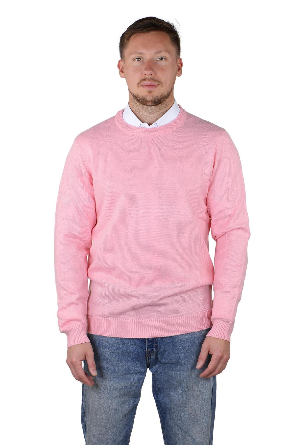Socal Look Men's Sweater Crew Neck Long Sleeve Acrylic Pullover